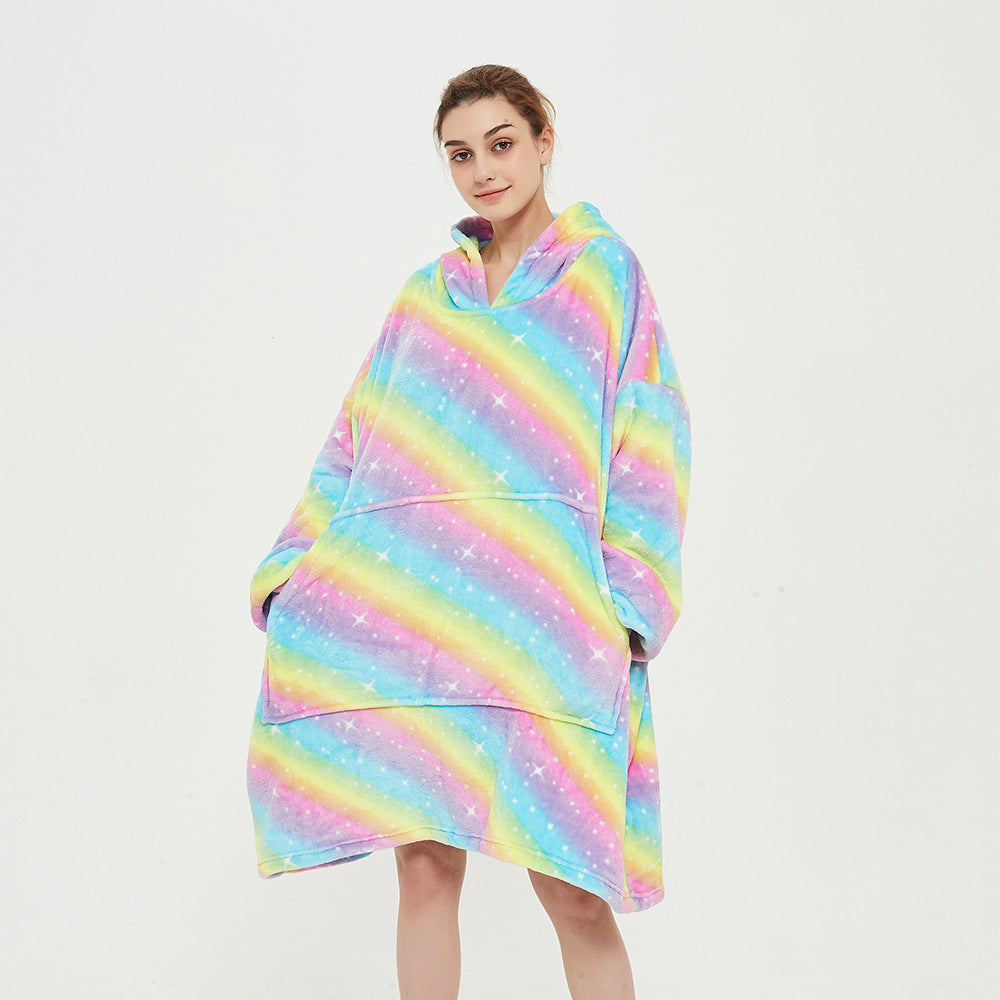 Faux Lamb's Wool Loose-fit Oversized Hoodie