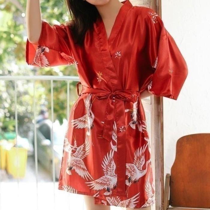 Women's Oriental Style Summer Print Robe