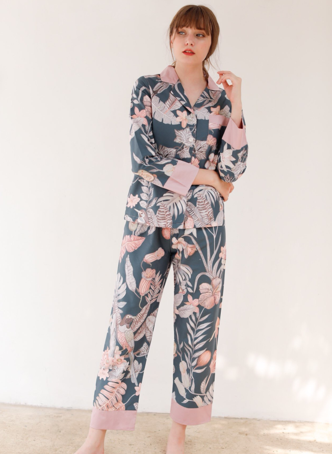 Bold Print Cotton Pyjamas