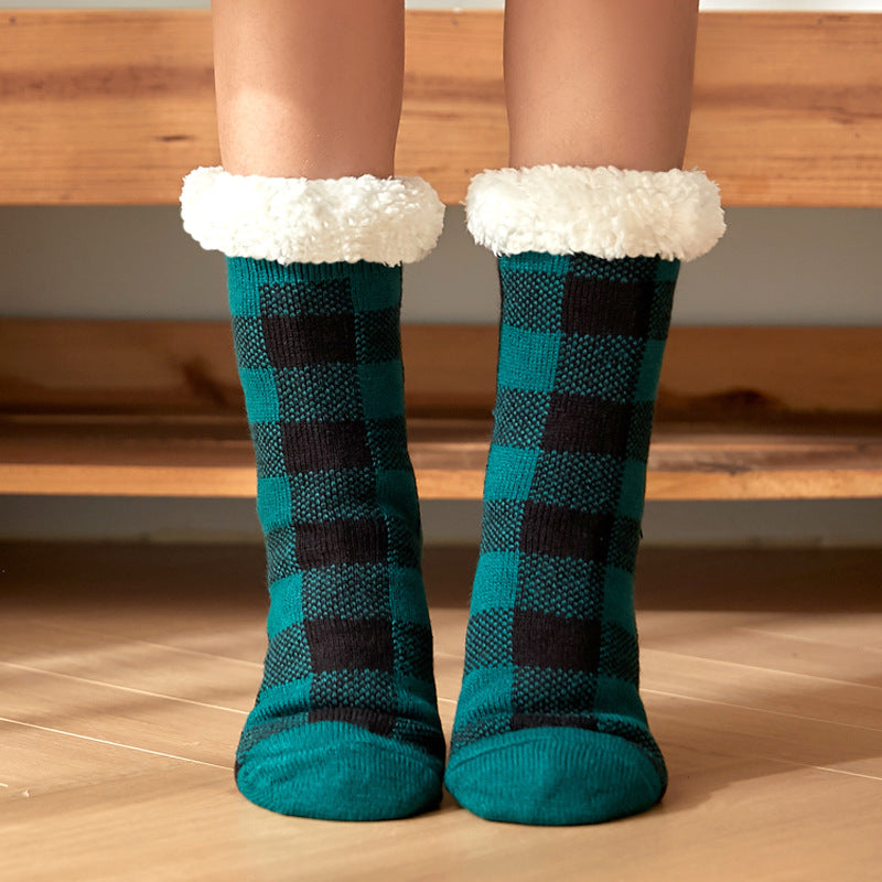 Ladies Tartan Warm Evenings Carpet Sock
