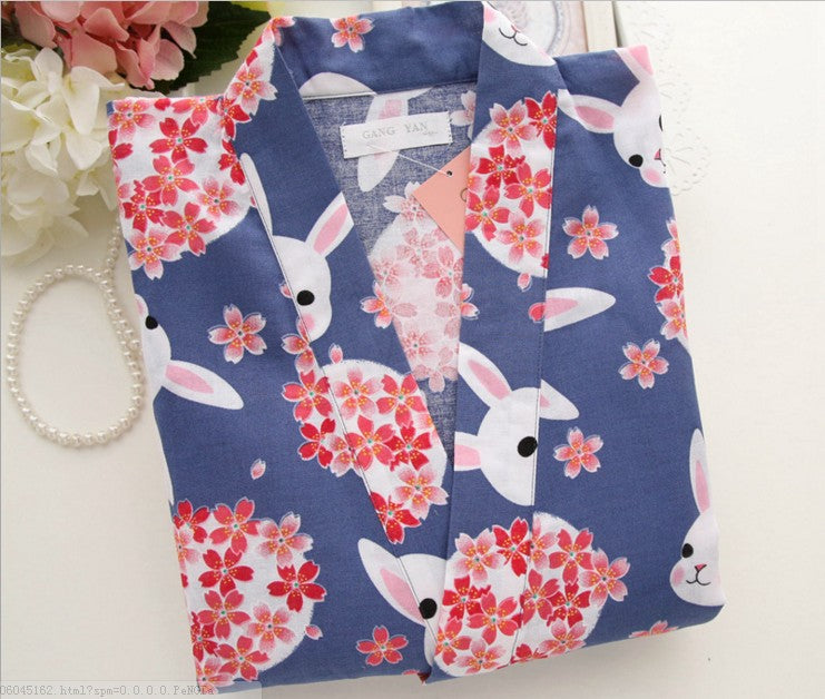 Thin Cotton Bold Print Summer Evenings Kimono