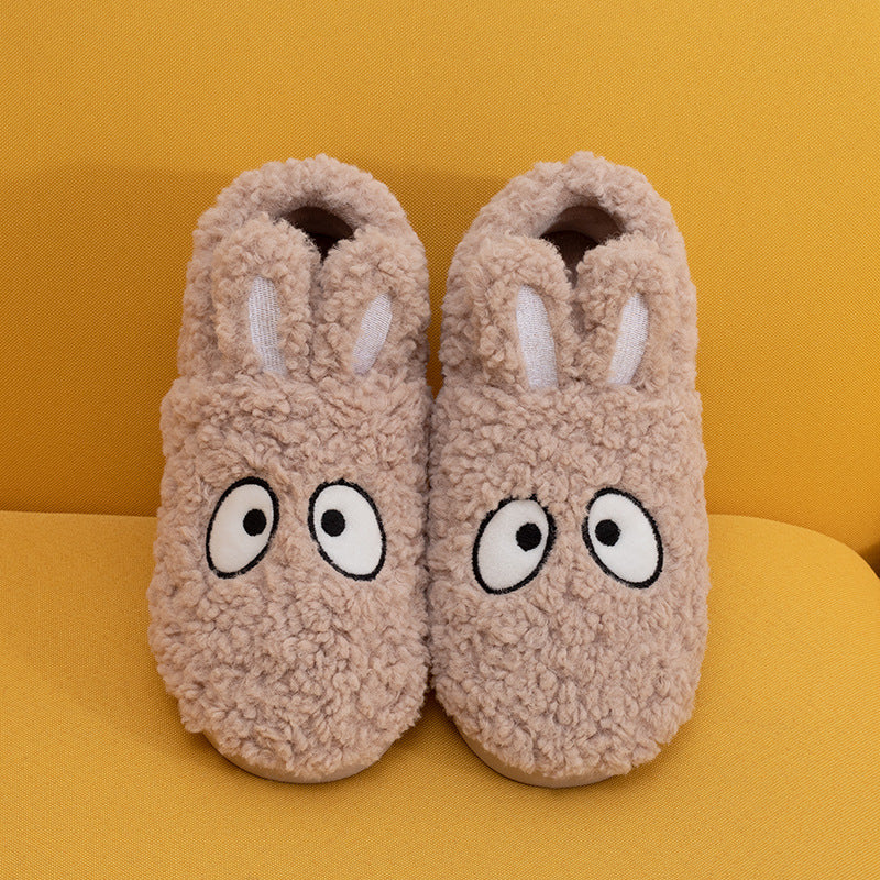 Bunny Ears Cotton Slippers