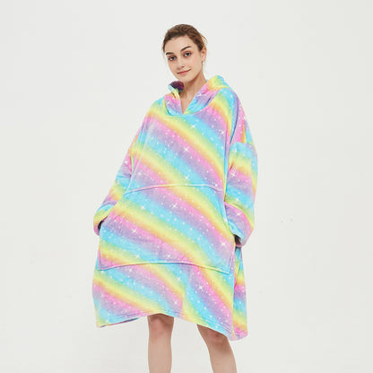 Faux Lamb's Wool Loose-fit Oversized Hoodie