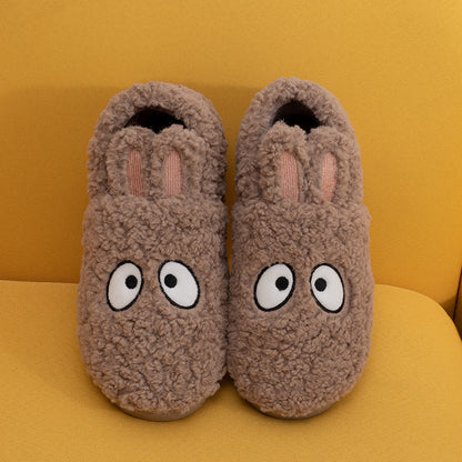 Bunny Ears Cotton Slippers