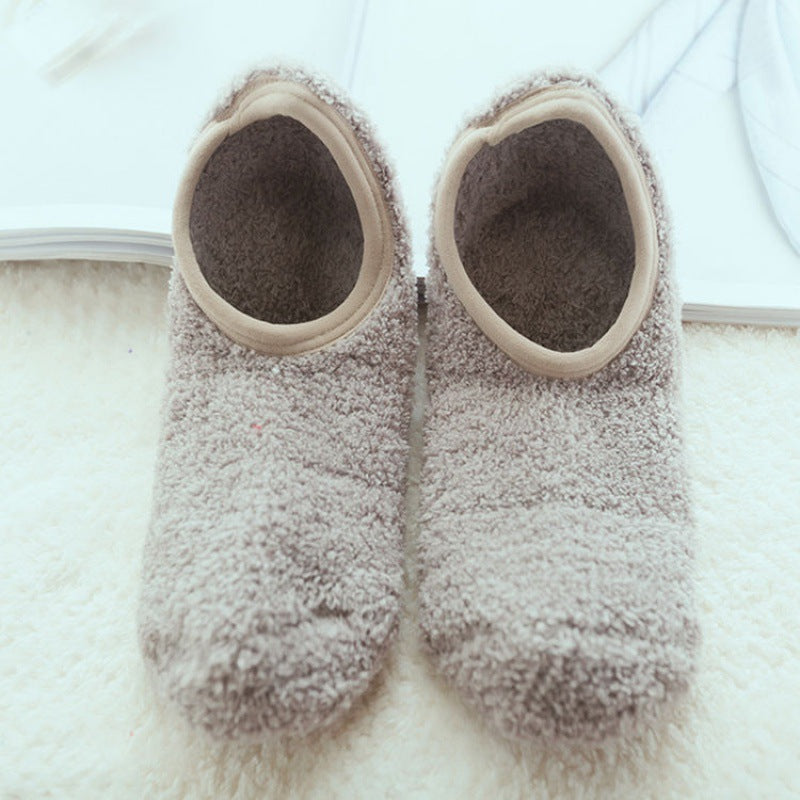 Coral Wool Warm House Socks