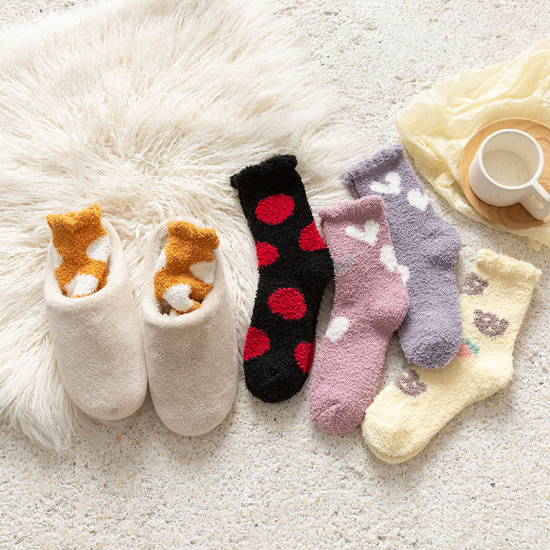 Warm & Cosy Japanese Style Sleepover Socks