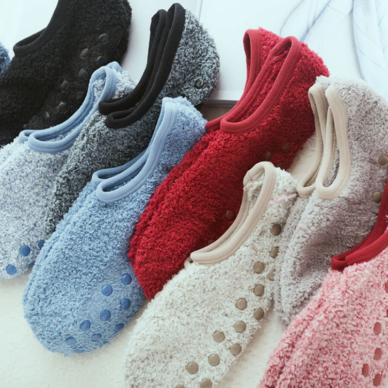 Coral Wool Warm House Socks