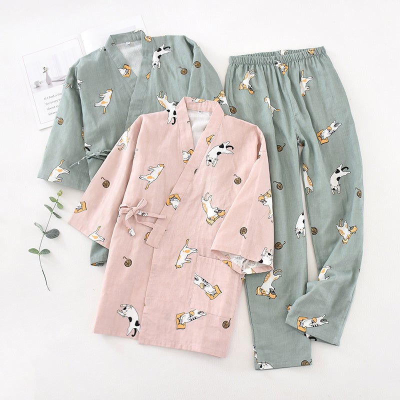 Japanese MuJi Kimono-style Sleep Set