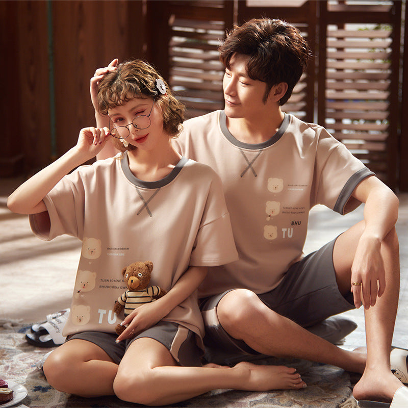 Unisex Short-sleeve Cotton Pyjamas