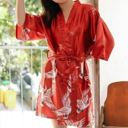 Women's Oriental Style Summer Print Robe