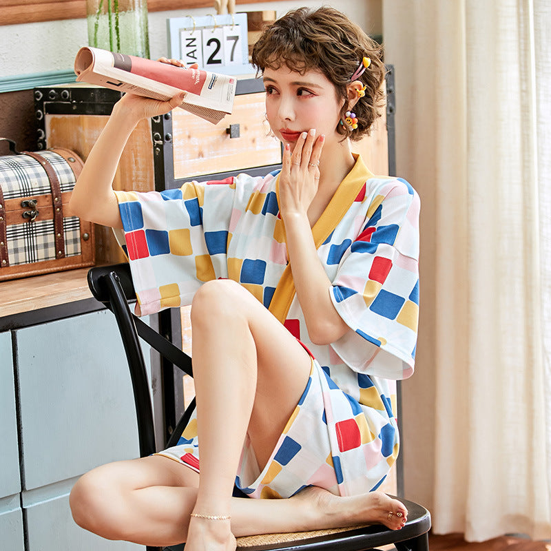 Wrapped Cardigan Japanese Style Kimono Pyjamas