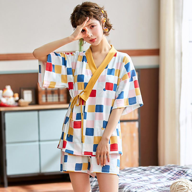 Wrapped Cardigan Japanese Style Kimono Pyjamas