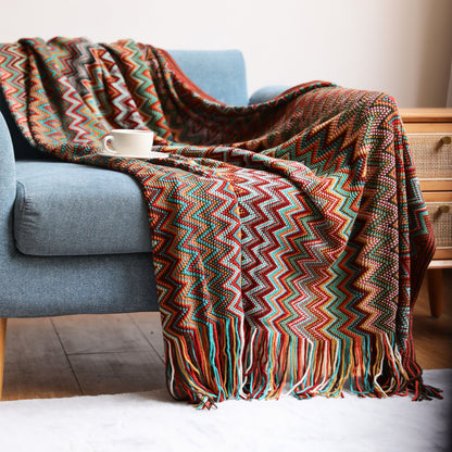 Bohemian Patterned Sofa Throw