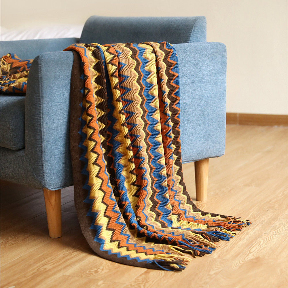 Bohemian Patterned Sofa Throw