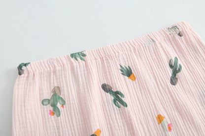 Kimono Style Cotton Gauze Maternal Pyjamas