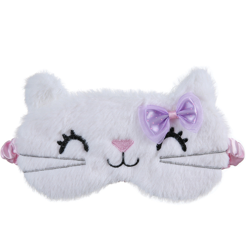 Plush Cat Blackout Sleep Eye Mask