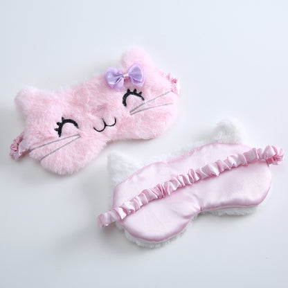 Plush Cat Blackout Sleep Eye Mask