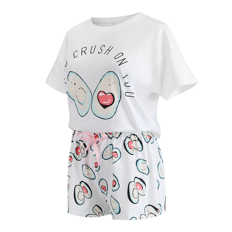 Short-sleeve Summer Sleep Set