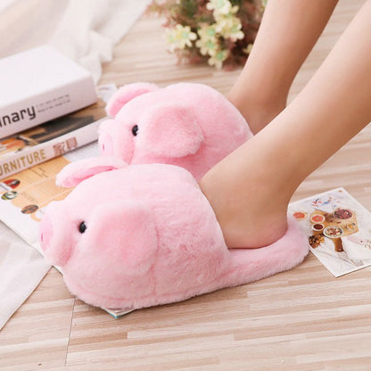 This Little Piggy Winter Plush Slippers