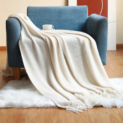 Knitted Hotel Style Solid Colour Blanket