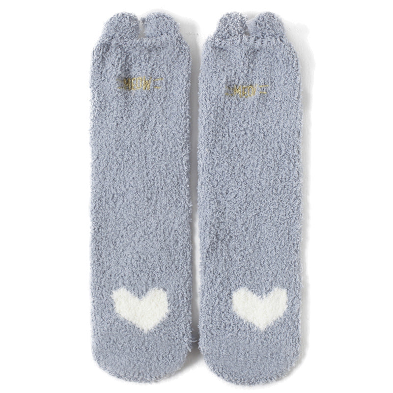 Towel-Touch Cute House Socks