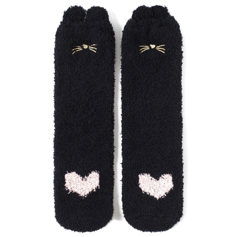 Towel-Touch Cute House Socks