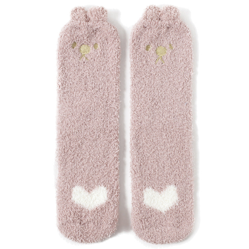 Towel-Touch Cute House Socks