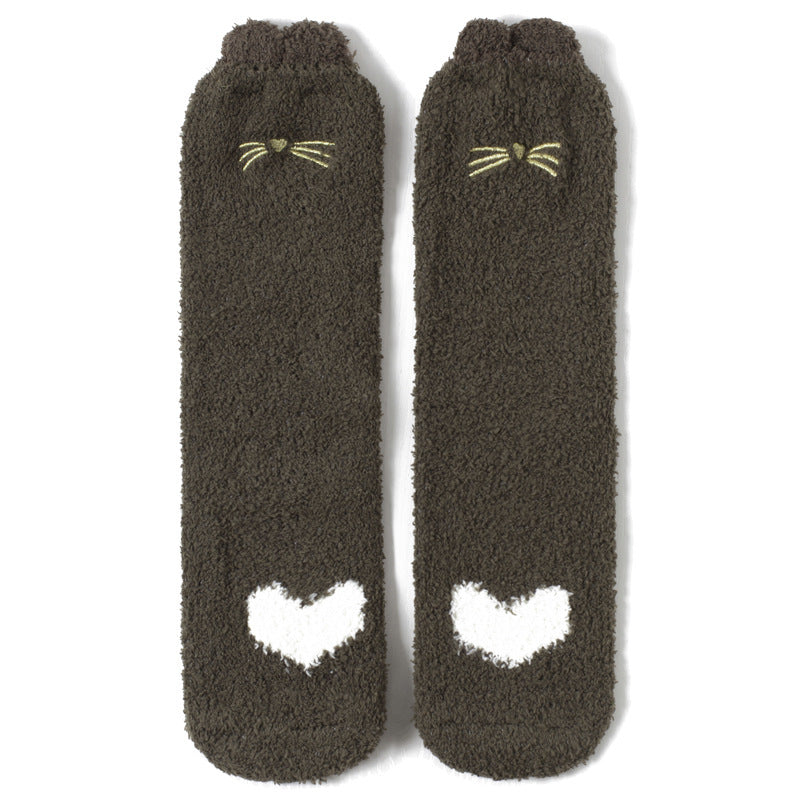 Towel-Touch Cute House Socks