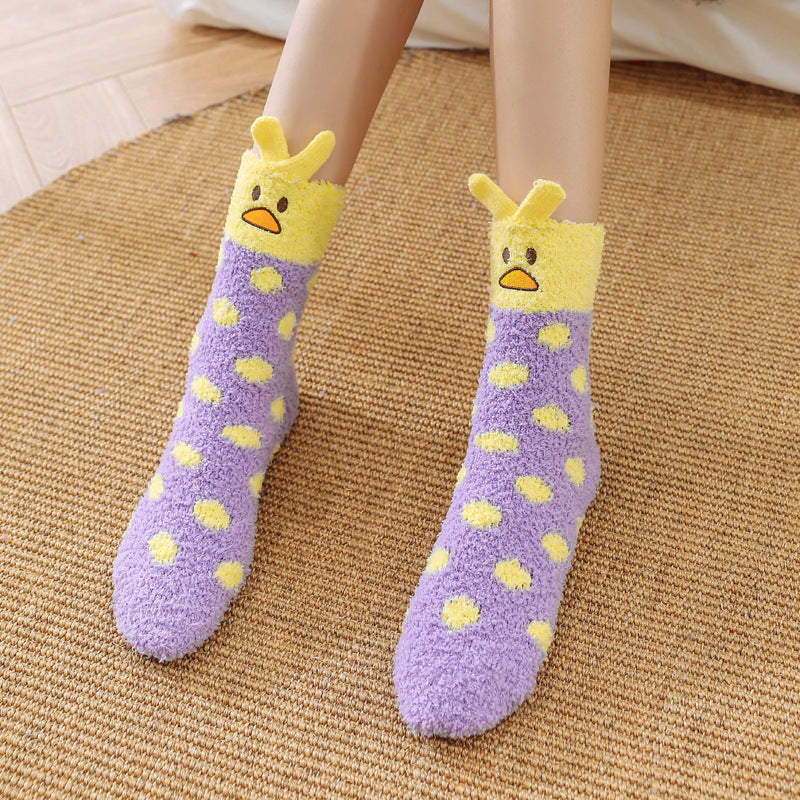 Towel-Touch Cute House Socks