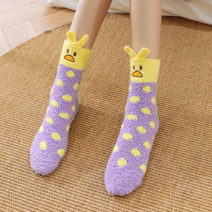 Towel-Touch Cute House Socks