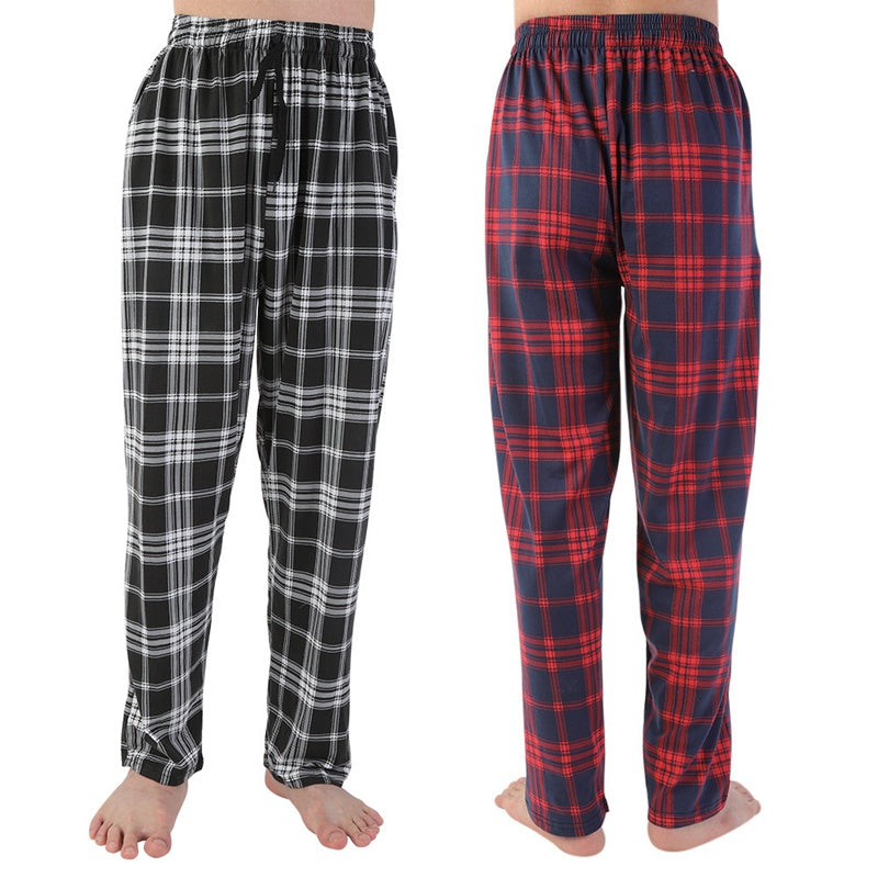 Men's Plaid Pattern Sleep Bottoms