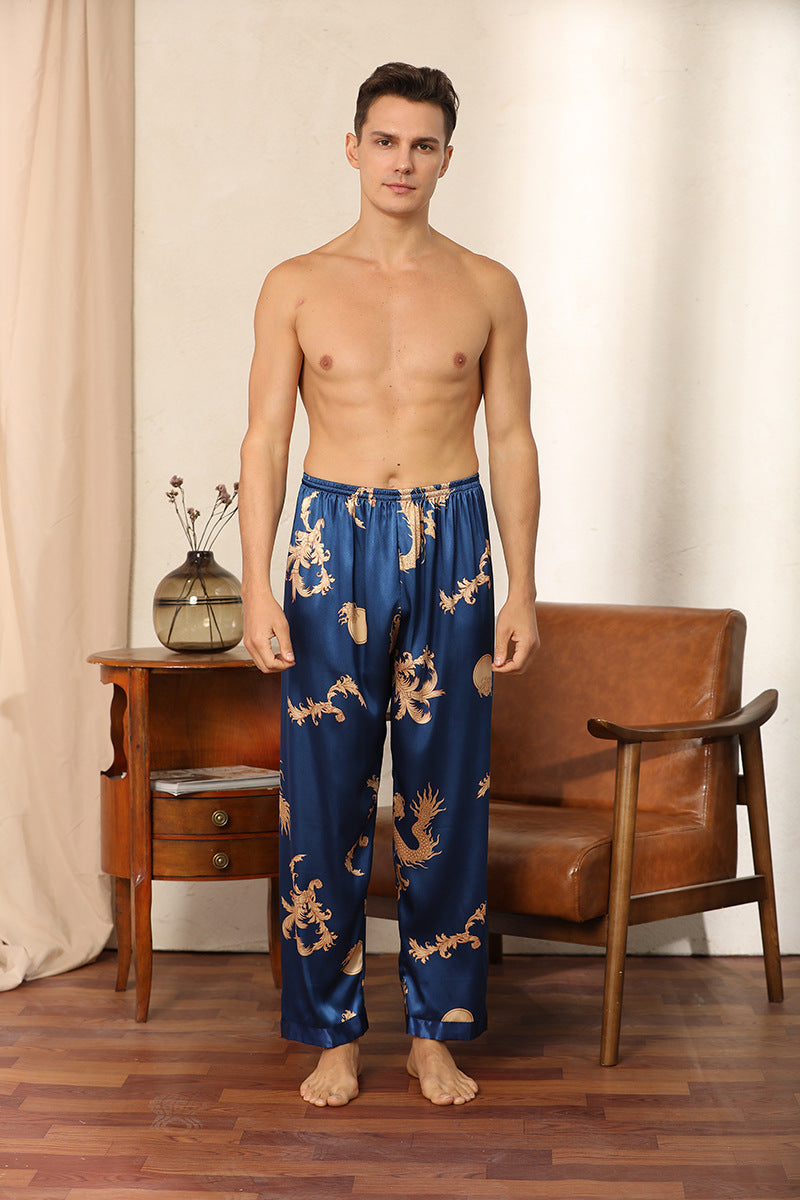Luxury Faux Silk Two-piece Pyjama Set
