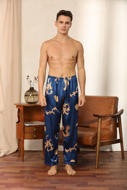 Luxury Faux Silk Two-piece Pyjama Set