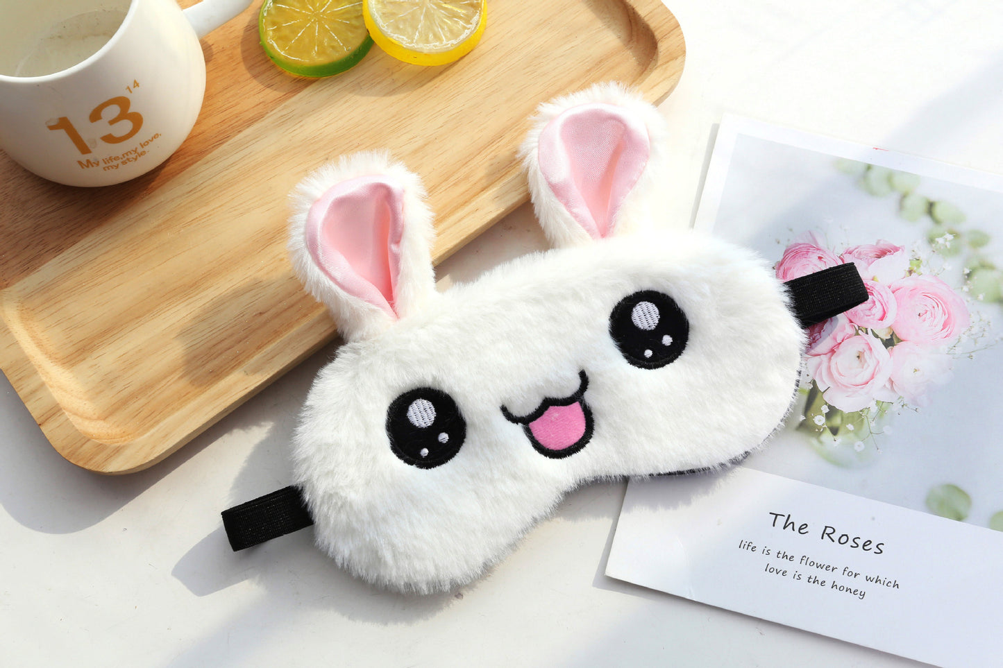 Plush Bunny Eye Mask