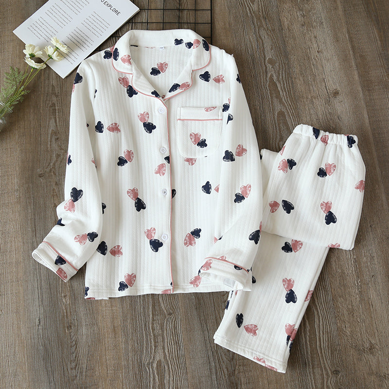 Women's Classic Style Pure Cotton Quilted Pyjamas