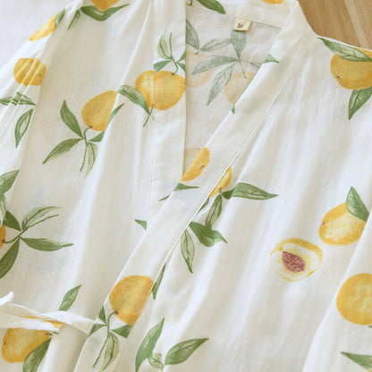 Kimono Style Summer Print Sleepwear