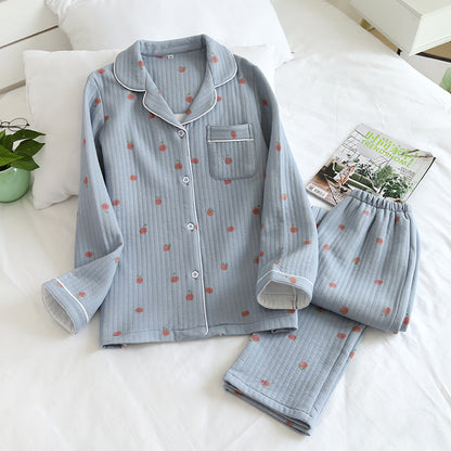 Women's Classic Style Pure Cotton Quilted Pyjamas