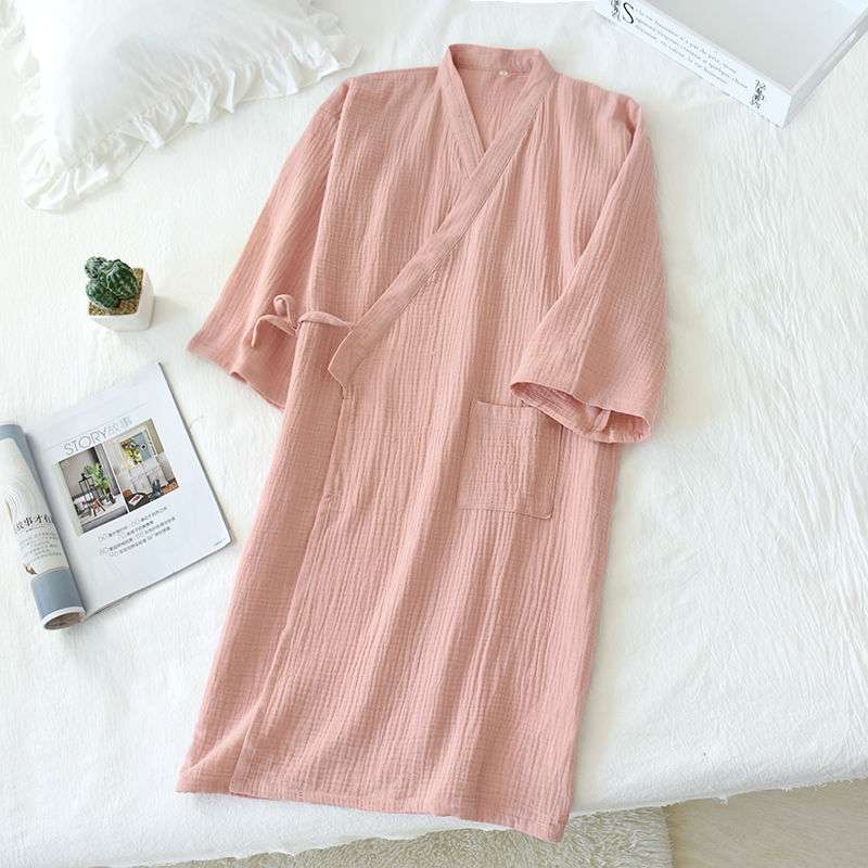 Crepe Style Japanese Kimono Bathrobe