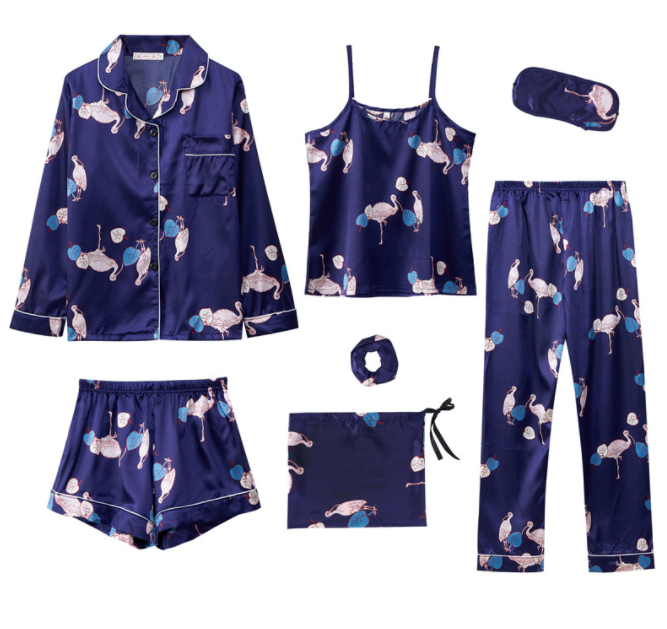 Faux Silk Seven-Piece Summer Set