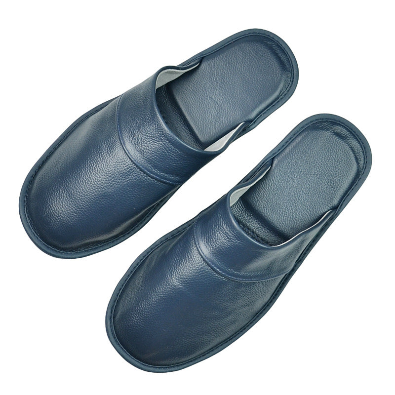 Classic Men's Leather House Slipper