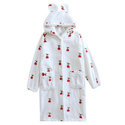 Cute Little Cherry Home Chillout Robe