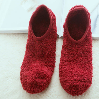 Coral Wool Warm House Socks