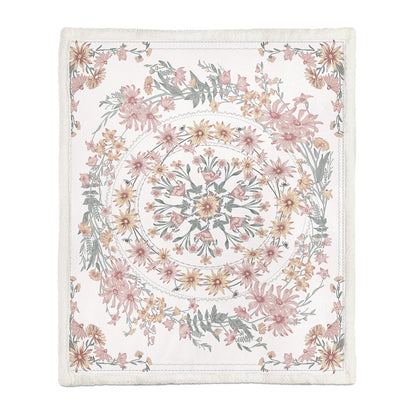 Floral Pattern Soft Napping Blanket