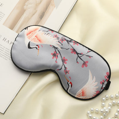 Elegant Printed Silk Eye Mask