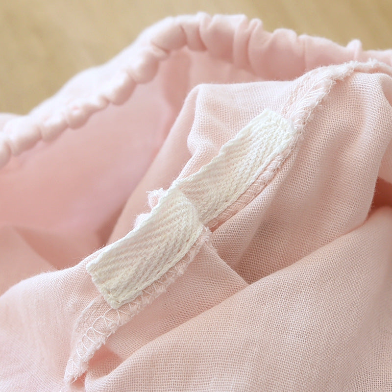Three-piece Cotton Gauze Summer Nights Sleepwear