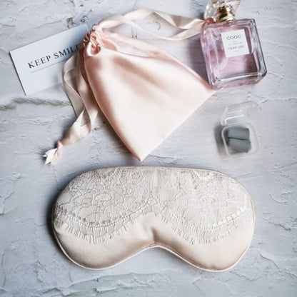 Lace & Silk Breathable Stylish Eye Mask