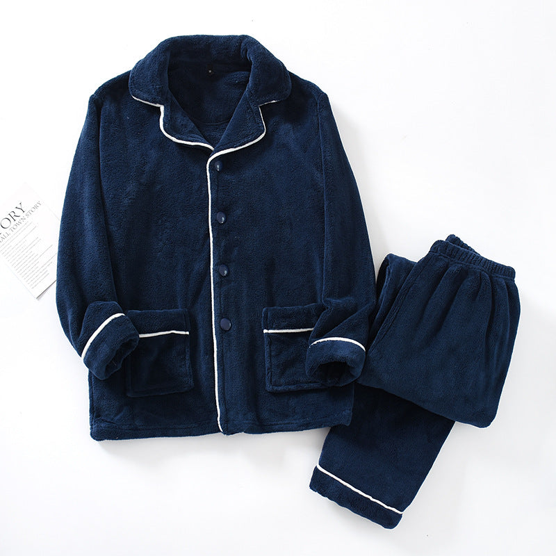Thick Coral Fleece Unisex Pyjamas