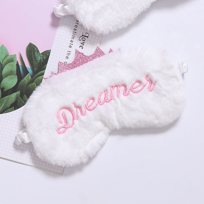 Sweet Dreams Blackout Plush Eye Mask