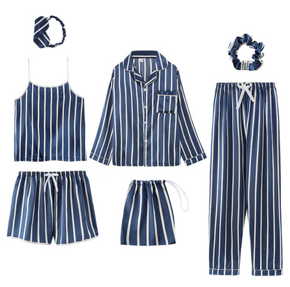 Faux Silk Seven-Piece Summer Set