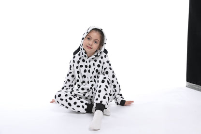 Dalmatian Print Kid's Winter Onesie
